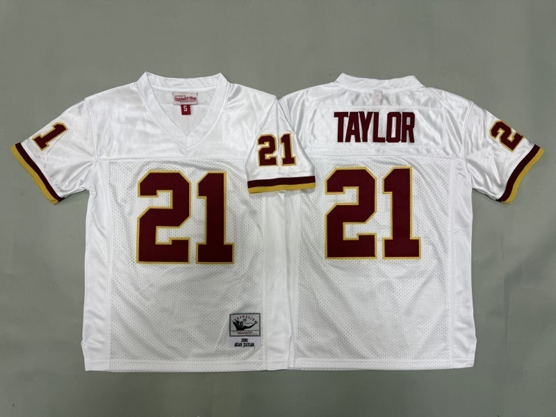 Youth Washington Redskins #21 Taylot White Throwback Limited Nike NFL Jersey 01->youth nfl jersey->Youth Jersey